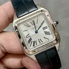 Super Clone Cartier Santos-Dumont 43.5mm WSSA0022 43.5mm x 31.4mm Steel — dial close-up