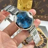 Super Clone Cartier 40mm Steel — side profile