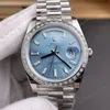 Super Clone Rolex Day-Date 40 Bright Blue Diamond Dial 228349RBR President – Swiss SuperClone - photo 7