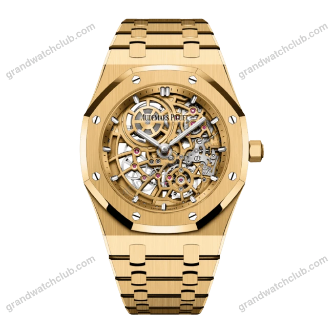 Super Clone Audemars Piguet Royal Oak Jumbo Extra-thin Openworked 16204BA.OO.1240BA.01 39mm