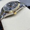 Super Clone Rolex Datejust Slate Roman Dial 126333-0019 41 mm — side profile