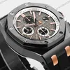 Super Clone Audemars Piguet Royal Oak Offshore Selfwinding Chronograph Black 26415CE 44mm Grey Dial – — side profile