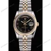 Super Clone Rolex Day-Date Black Dial SRL78 36 mm — dial close-up