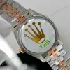 Super Clone Rolex Datejust Slate Roman Diamond Dial 126231-0023 36 mm — side profile