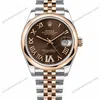 Super Clone Rolex Datejust Chocolate Roman Dial 278271 Jubilee 31 mm – Swiss SuperClone