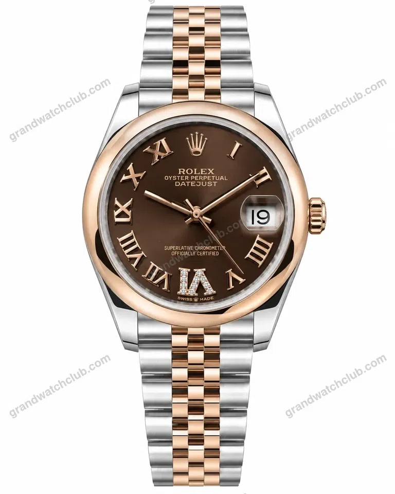 Super Clone Rolex Datejust Chocolate Roman Dial 278271 Jubilee 31 mm – Swiss SuperClone