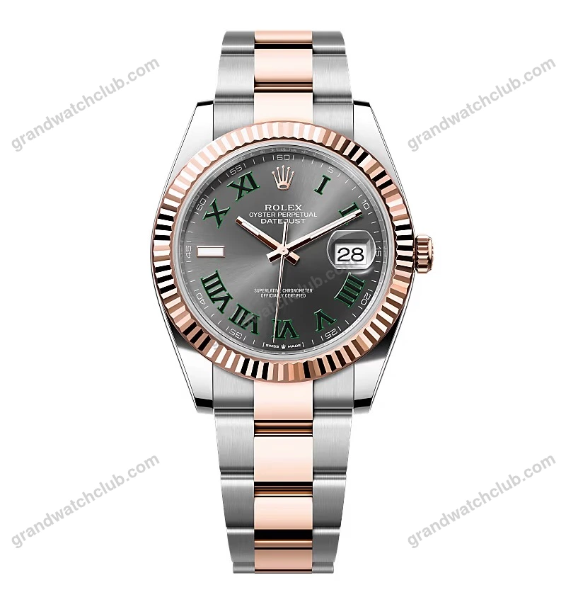 Super Clone Rolex Datejust Slate Roman Dial 126331-0015 41 mm
