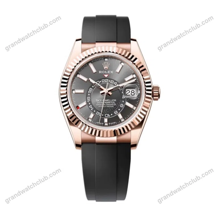 Super Clone Rolex Sky-Dweller Slate Dial 336235
