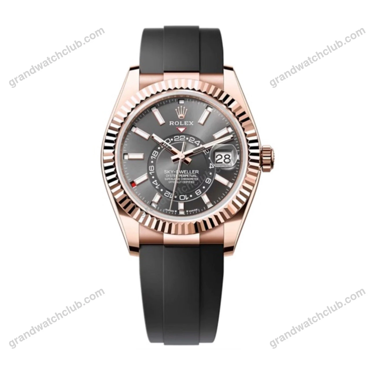 Super Clone Rolex Sky-Dweller Slate Dial 336235