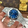 Super Clone Vacheron Constantin Blue Dial Steel — dial close-up