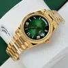Super Clone Rolex Day-Date Green Ombré Dial 228238-0069 40 mm — case and bezel