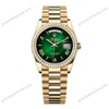 Super Clone Rolex Day-Date Green Ombré Dial 128348rbr-0068 36 mm