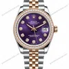 Super Clone Rolex Datejust Aubergine Diamond Dial 278381RBR Jubilee 31 mm – Swiss SuperClone