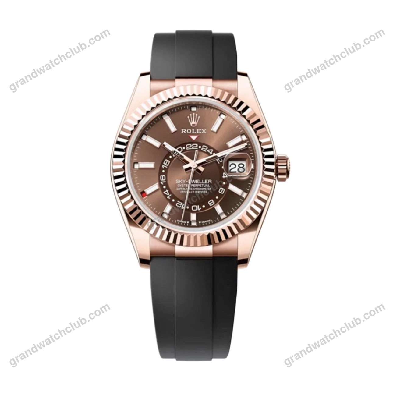 Super Clone Rolex Sky-Dweller Chocolate Dial 336235