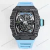 Super Clone Richard Mille RM 35-02 Richard Mille Rafael Nadal Blue 44mm — dial close-up