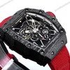Super Clone Richard Mille RM 35-01 Richard Mille Rafa Cacbon NTPT White Strap 42mm — bracelet detail