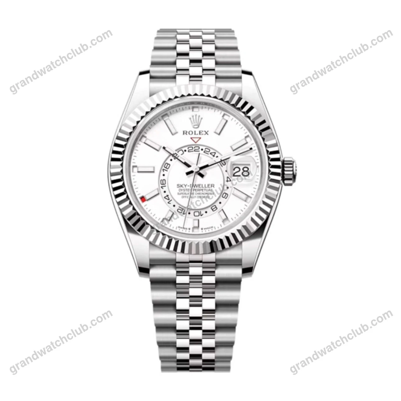 Super Clone Rolex Sky-Dweller Intense white Dial 336934 Jubilee