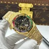 Super Clone Audemars Piguet Royal Oak Frosted Gold Double Balance Wheel Openworked 15412Ba.Yg.1224Ba.01 41mm — case and bezel