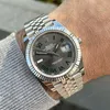 Super Clone Rolex Datejust Rhodium Dial 126334 “Wimbledon” Flutted/Jubilee 41 mm — view 10