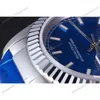 Super Clone Rolex Day-Date Blue Dial 621490 35 mm — movement / caseback view