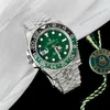 Super Clone Rolex GMT-Master II 126729VTNR Jubilee “Absinthe” — case and bezel