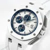 Super Clone Audemars Piguet Royal Oak Offshore Chronograph Ceramic 26402CB 44mm White Dial – — case and bezel