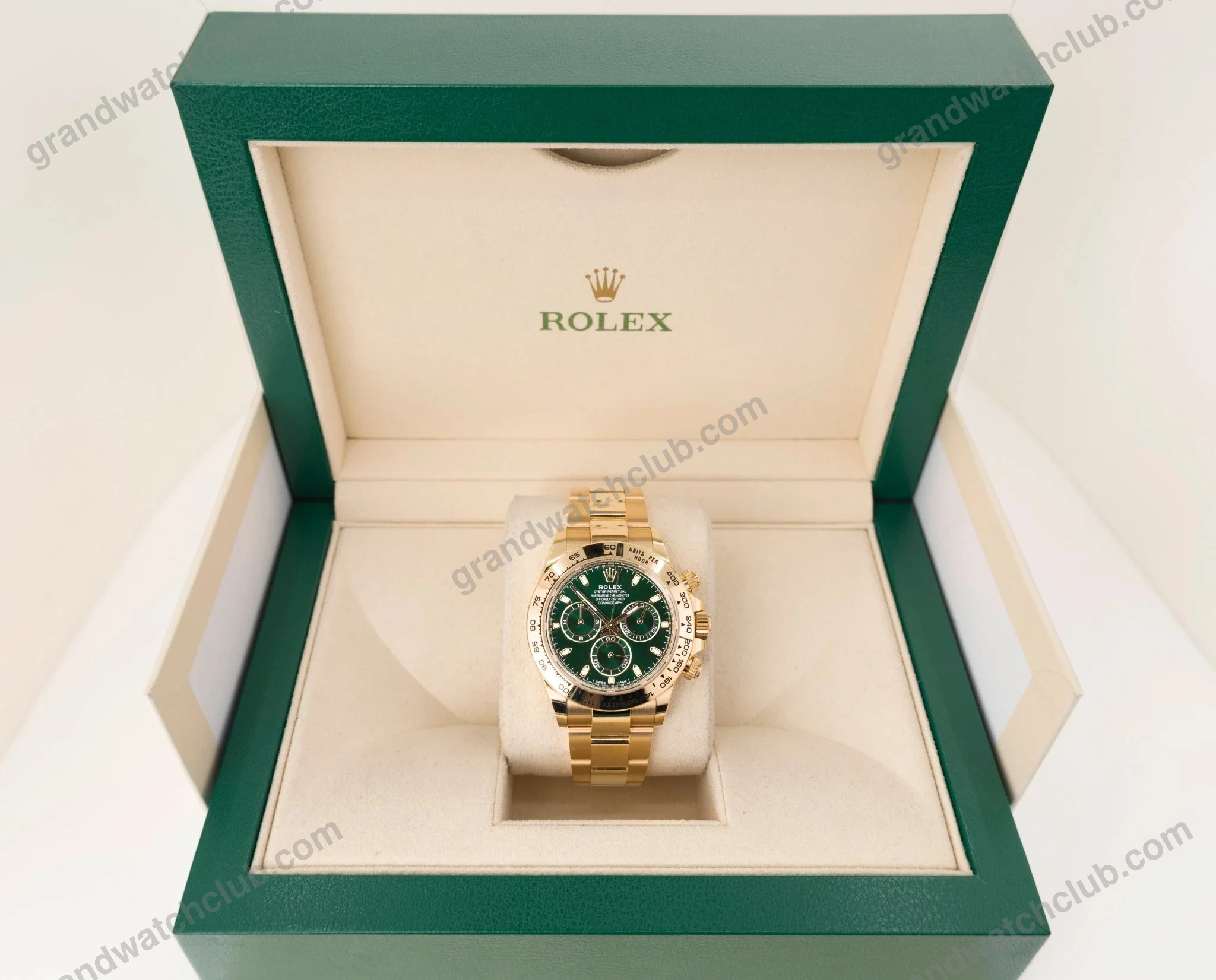 Super Clone Rolex Daytona “John Mayer” Green Dial 116508 — dial close-up