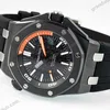 Super Clone Audemars Piguet Royal Oak Offshore Diver 15707 42mm Black Dial Ceramic — side profile