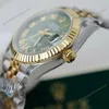 Super Clone Rolex Datejust Olive Green Roman Diamond Dial 126233-0025 36 mm — movement / caseback view