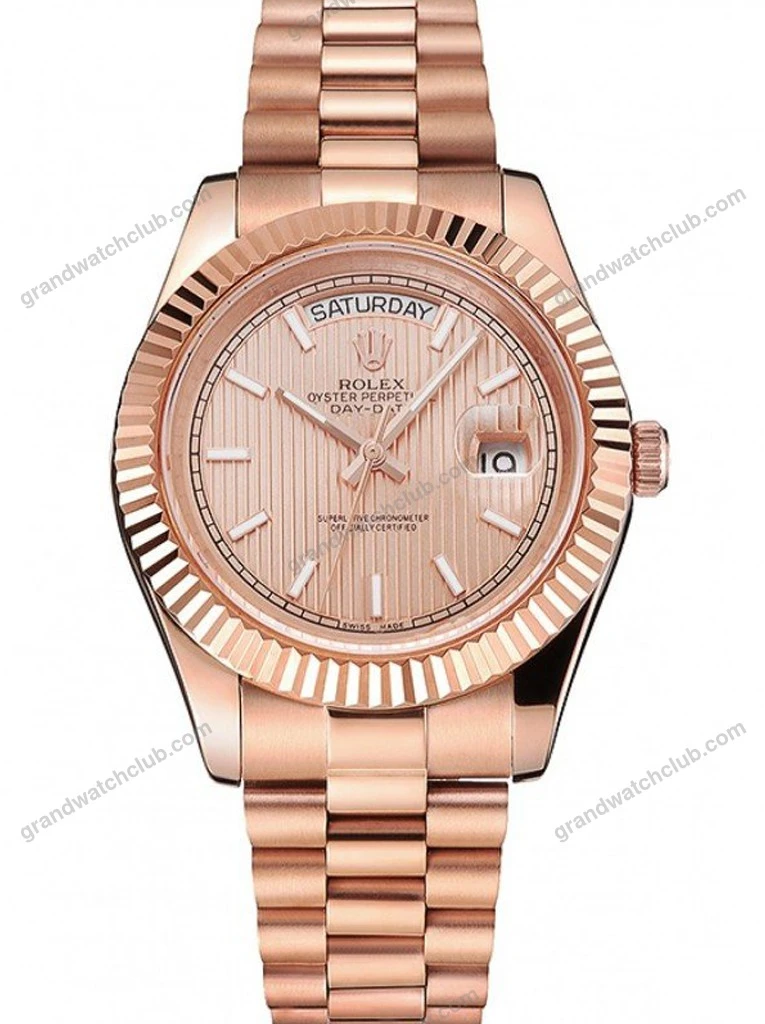 Super Clone Rolex Day-Date Rose-Gold Dial REP016823 40 mm