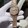 Super Clone Rolex Day-Date Diamond-Paved Dial 128235-0039 36 mm β dial close-up