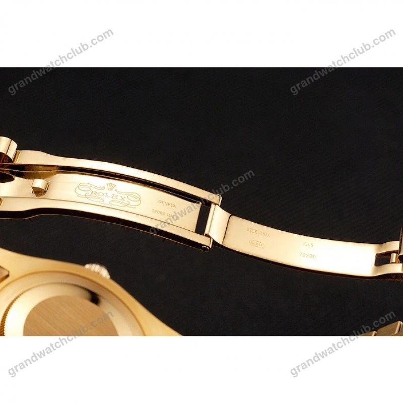 Super Clone Rolex Day-Date Black Dial 1454101 36 mm — on leather display