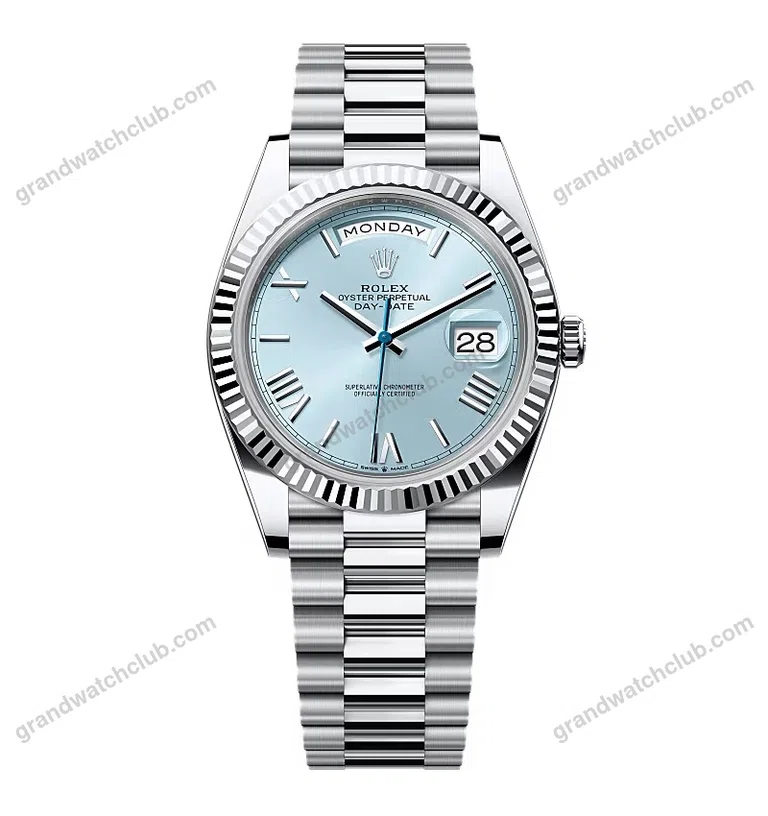 Super Clone Rolex Day-Date Ice Blue Dial 228236-0012 40 mm