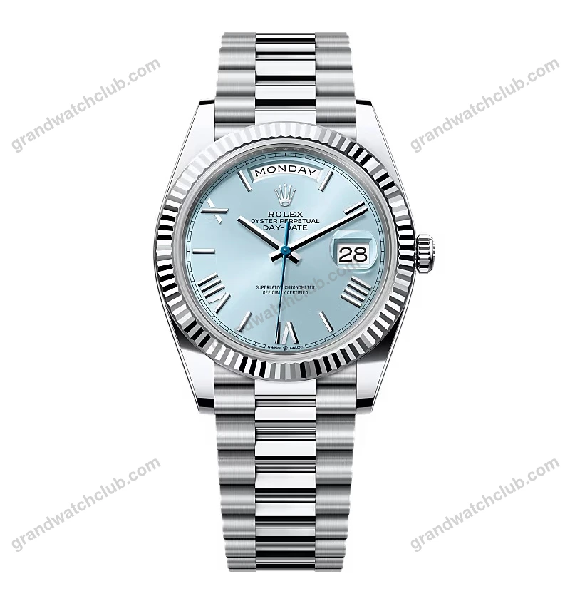 Super Clone Rolex Day-Date Ice Blue Dial 228236-0012 40 mm