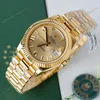 Super Clone Rolex Day-Date Roman Champagne Dial 228238 40 mm β case and bezel