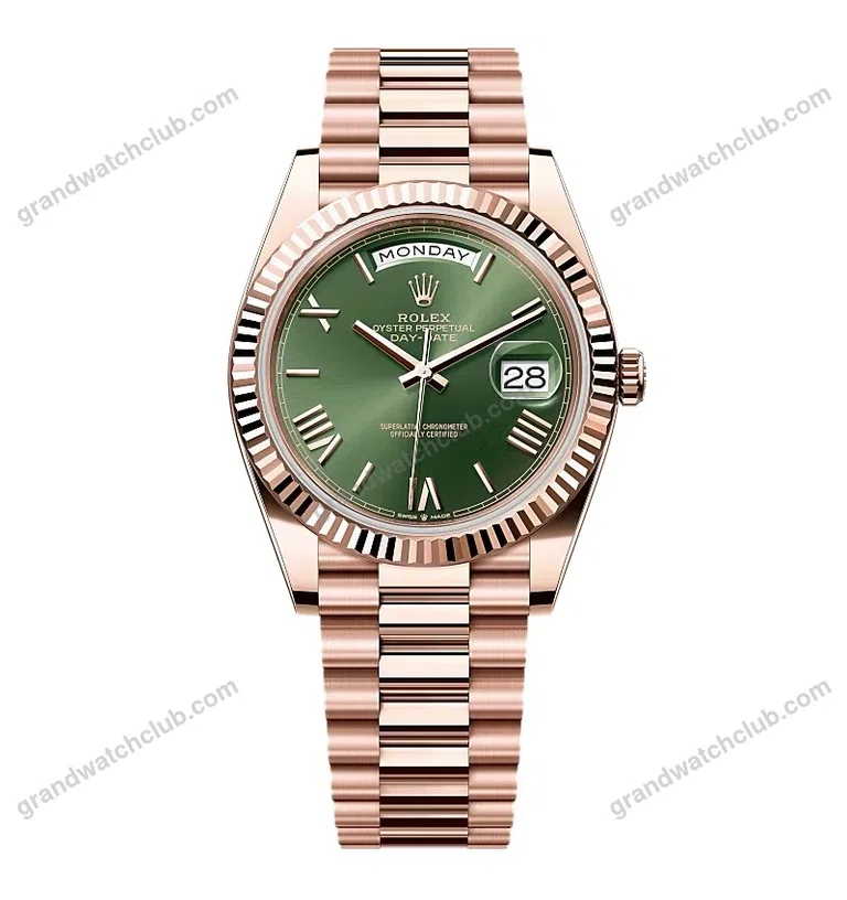 Super Clone Rolex Day-Date Olive Green Dial 228235-0025 40 mm