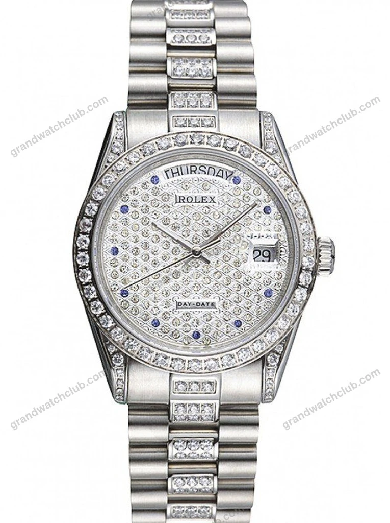 Super Clone Rolex Day-Date Diamond Dial 621612 37 mm