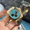 Super Clone Rolex Daytona 126518LN Turquoise Dial “Alcaraz” — side profile