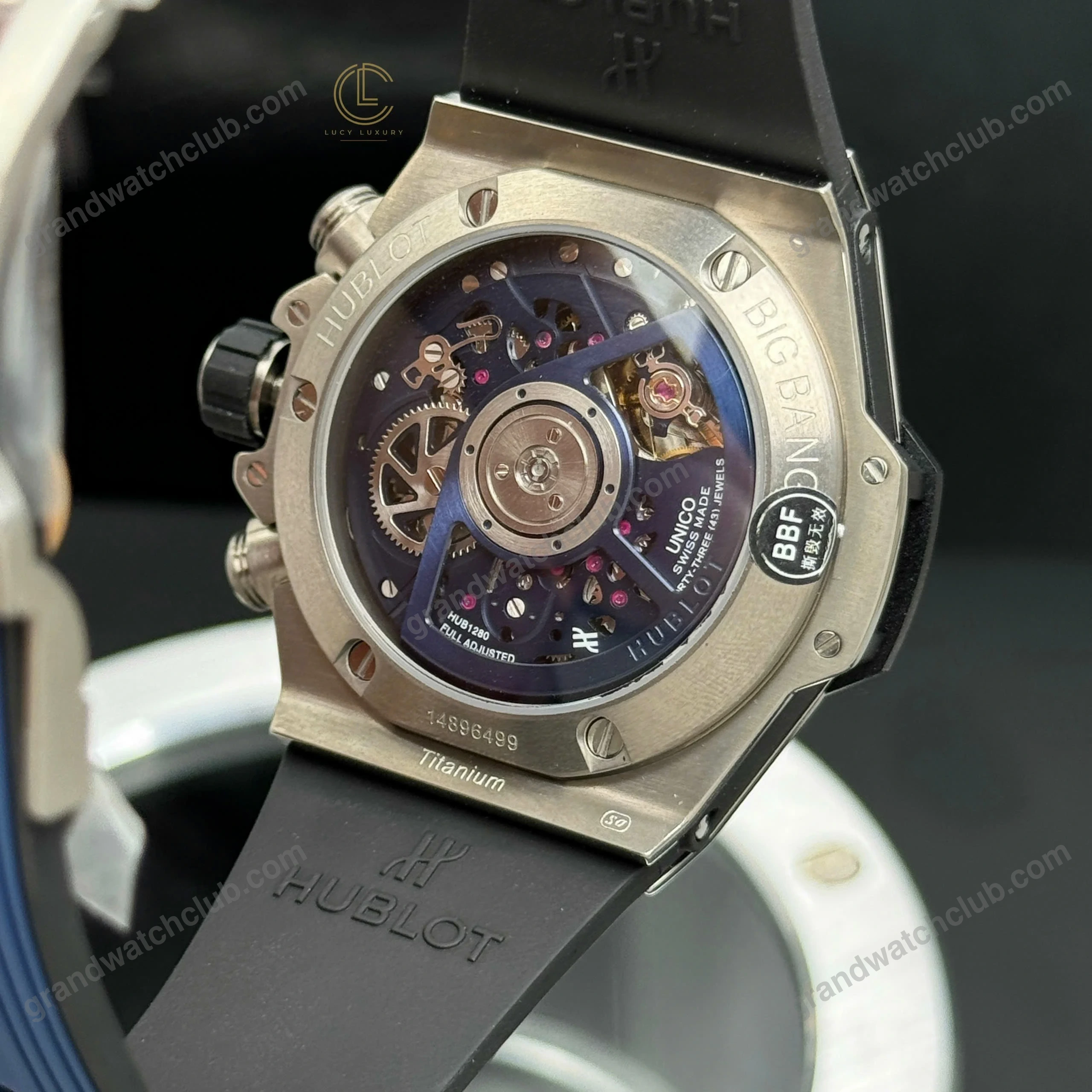 Super Clone Hublot Big Bang Unico 441.NX.5171.RX 42mm Blue Dial — clasp and links