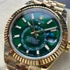 Super Clone Rolex Sky-Dweller Green Dial 336938 (Jubilee) — bracelet detail