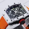 Super Clone Richard Mille RM 35-01 Richard Mille Rafa Cacbon NTPT Orange Strap 42mm — clasp and links