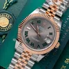 Super Clone Rolex Datejust Slate Roman Dial 126331-0016 41 mm — bracelet detail