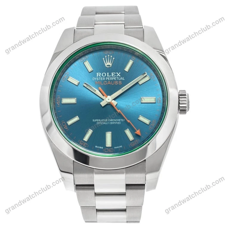 Super Clone Rolex Milgauss Blue Dial 116400GV