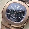 Super Clone Patek Philippe Nautilus Chronograph 5980/1R-001 40mm Black-Gray Dial Rose Gold — view 9