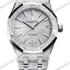 Super Clone Audemars Piguet Royal Oak Frosted Gold 41mm Silver Dial Steel