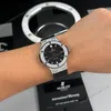 Super Clone Hublot Classic Fusion Diamonds Moissanite Pave 38mm Black Dial – Handcrafted Diamod — side profile