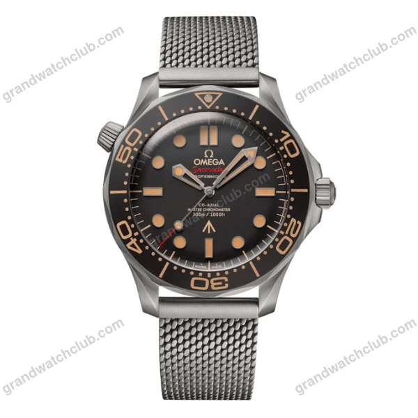 Super Clone Omega Seamaster Diver “James Bond 007 Edition” 42mm Black Dial Titanium
