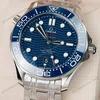 Super Clone Omega Seamaster Diver 300M Co‑Axial Master Chronometer 210.32.42.20.03.001 42mm Blue Dial — side profile