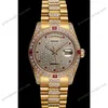 Super Clone Rolex Day-Date Diamond Dial 621614 37 mm — dial close-up