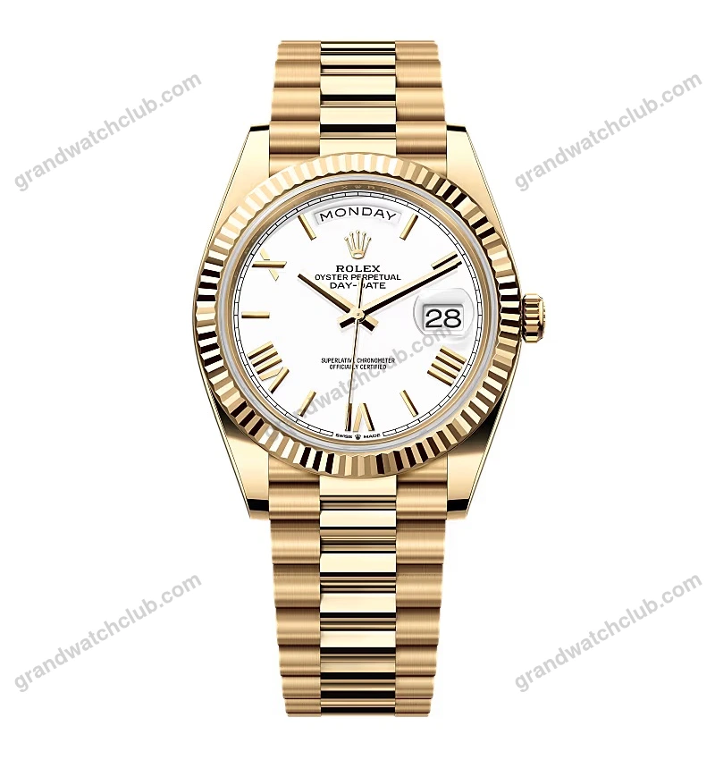 Super Clone Rolex Day-Date White Dial 228238-0042 40 mm